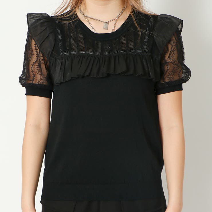 レース切替ニット | GORGE  | 詳細画像2 