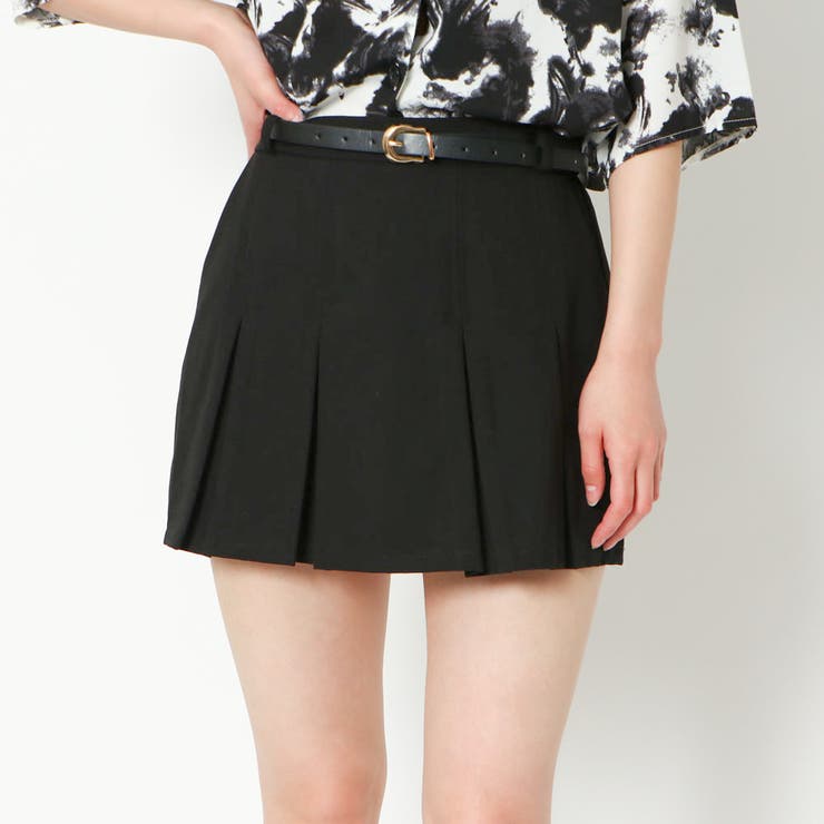 Courreges【関税送料込】ベルト付きビニールミニスカート ベルト付きタックミニスカート[品番：GORW0007854]｜GORGE