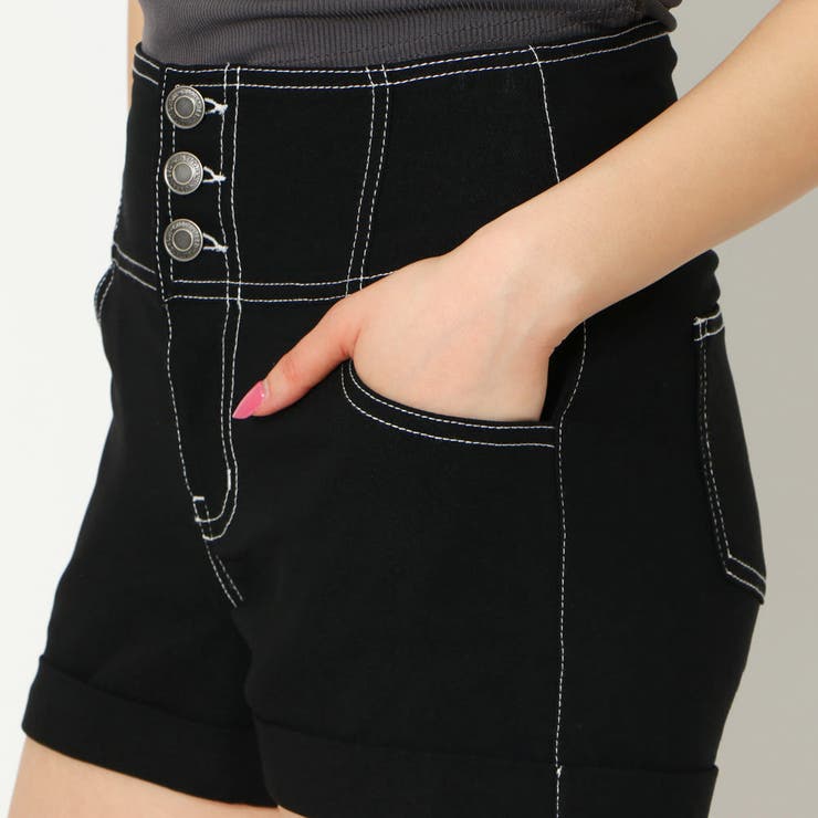 3つボタンステッチショートパンツ[品番：GORW0007749]｜GORGE