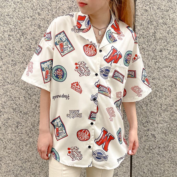 gogo様　WEIRDO 総柄半袖シャツ M 楽天市場】weirdo 総柄シャツ（メンズファッション）の通販