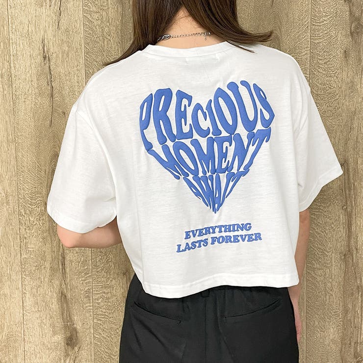 珍しい  ハート発泡プリントTシャツ[品番：GORW0007840]｜GORGE トップス