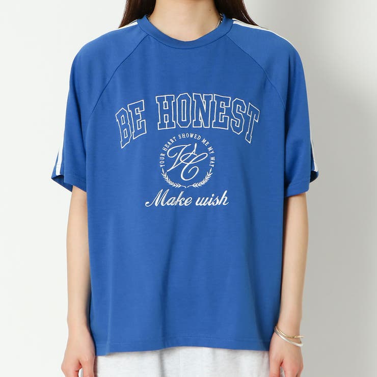 袖ライン刺しゅうTシャツ[品番：GORW0007843]｜GORGE （ゴージ）の