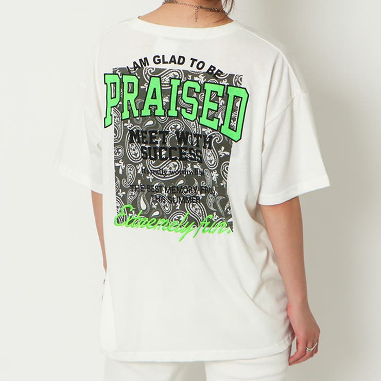 ペイズリー | バックプリント刺しゅうＴシャツ | GORGE 