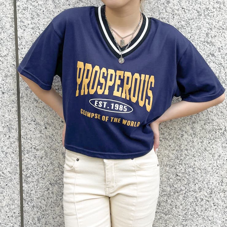 ラインリブＶネックＴシャツレディース 天竺 半袖Tシャツ | GORGE  | 詳細画像11 