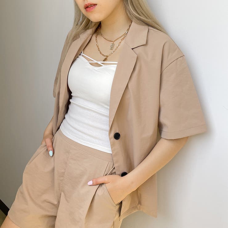 コットンライク半袖ジャケット | GORGE  | 詳細画像11 