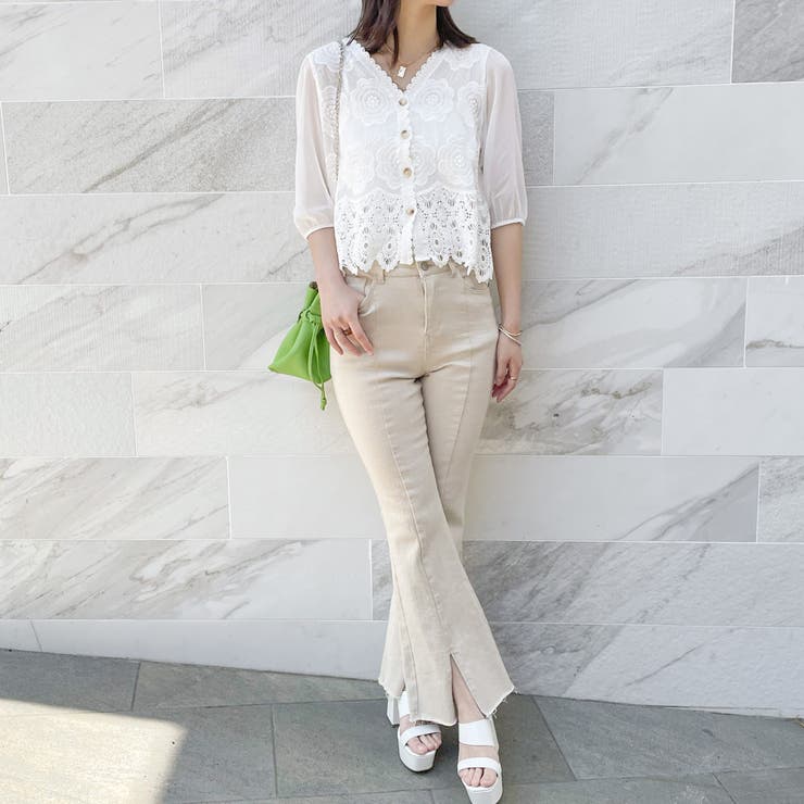 かぎ針シフォンカーディガン | GORGE  | 詳細画像7 