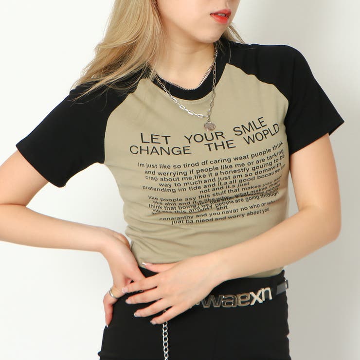 ラグラン配色ロゴＴシャツ | GORGE  | 詳細画像7 