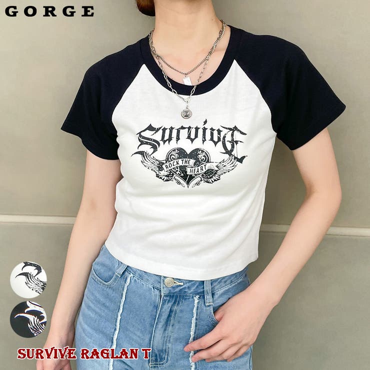サバイブラグランTシャツ[品番：GORW0008009]｜GORGE （ゴージ