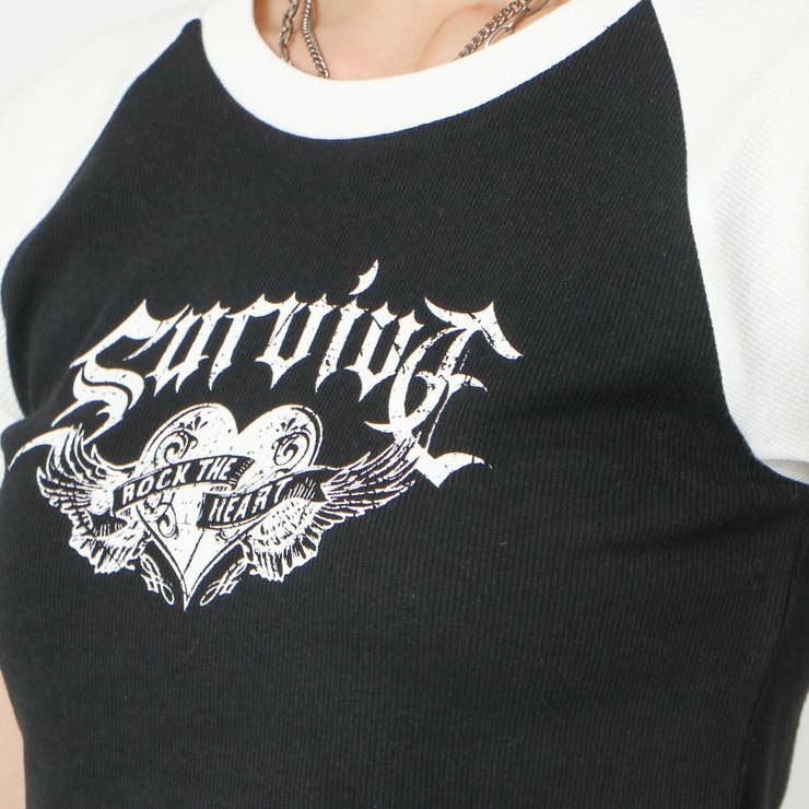 サバイブラグランＴシャツ | GORGE  | 詳細画像5 