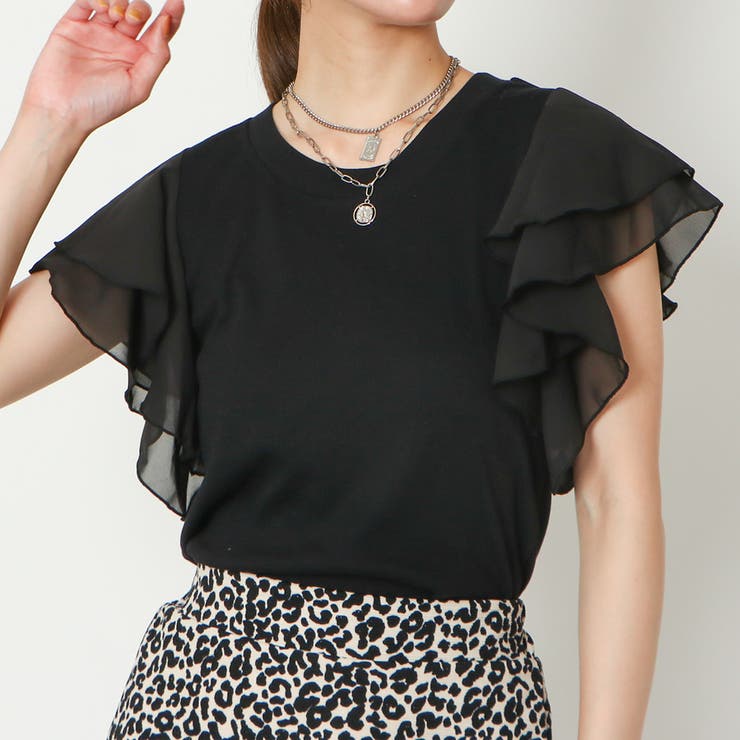 テレコリブ袖フリルプルオーバー | GORGE  | 詳細画像7 