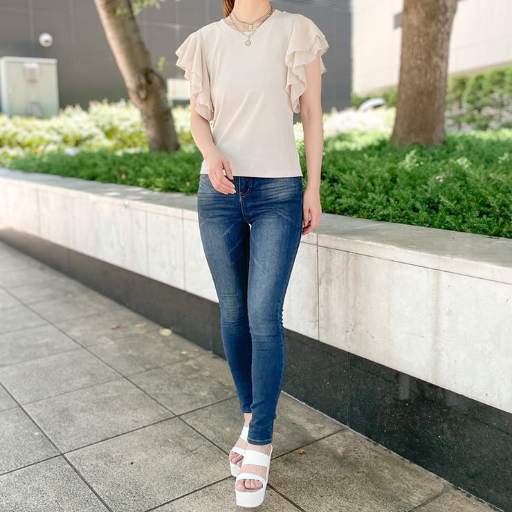 テレコリブ袖フリルプルオーバー | GORGE  | 詳細画像8 