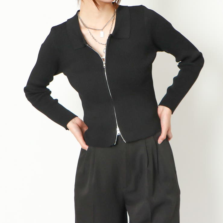 襟付きＺＩＰカーディガン | GORGE  | 詳細画像9 