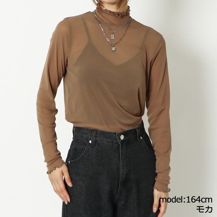 ハイネックシアートップス[品番：GORW0008089]｜GORGE （ゴージ）のレディースファッション通販｜SHOPLIST（ショップリスト）