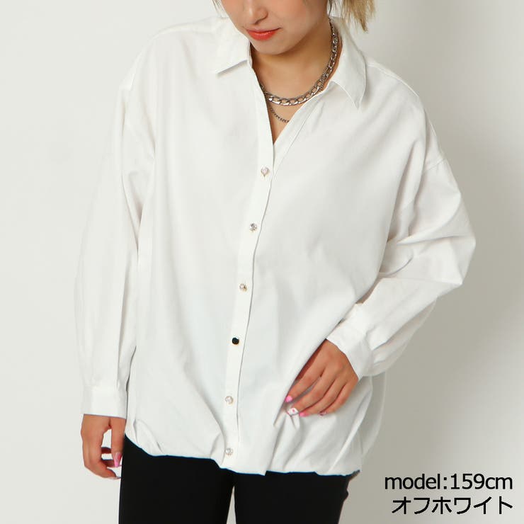 最新な バックレースアップ裾タックシャツ[品番：GORW0008165]｜GORGE トップス
