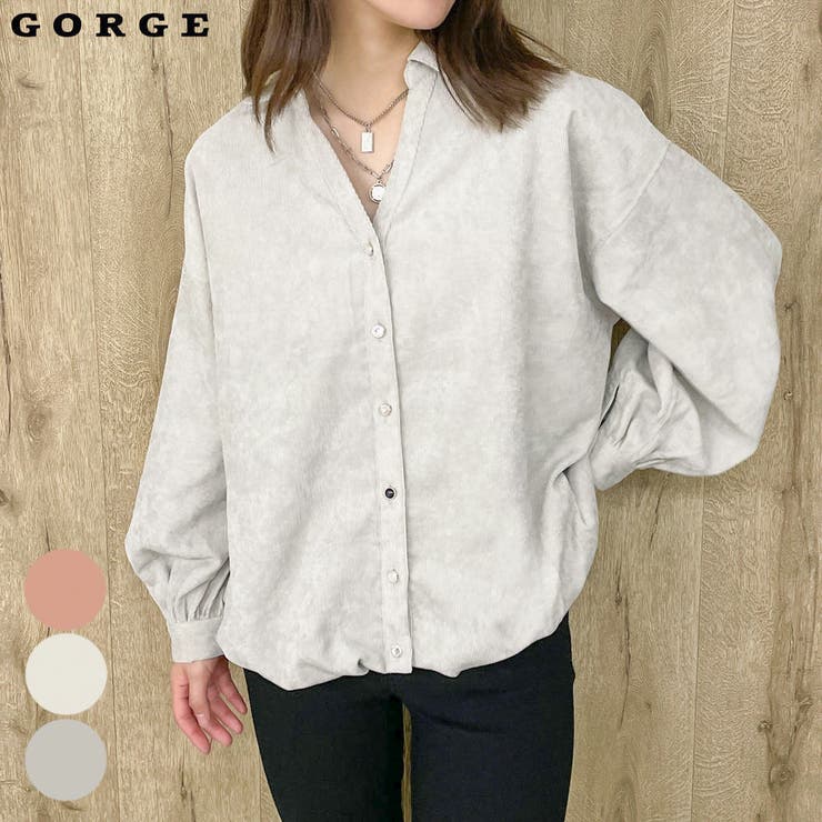 コーデュロイバックレースシャツ[品番：GORW0008316]｜GORGE