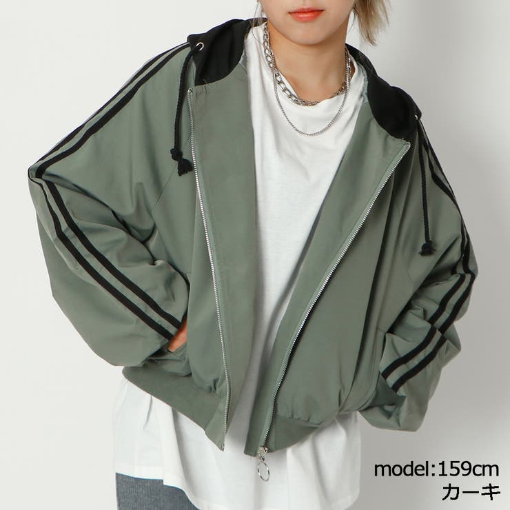 カーキ | ラグランライン入りブルゾン | GORGE 