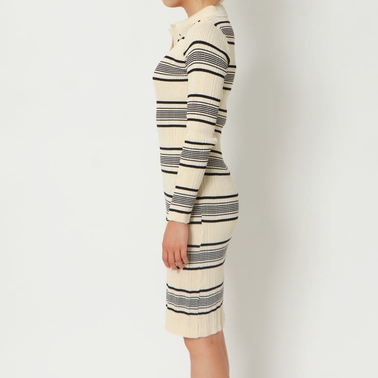 襟付きボーダーワンピース | GORGE  | 詳細画像3 