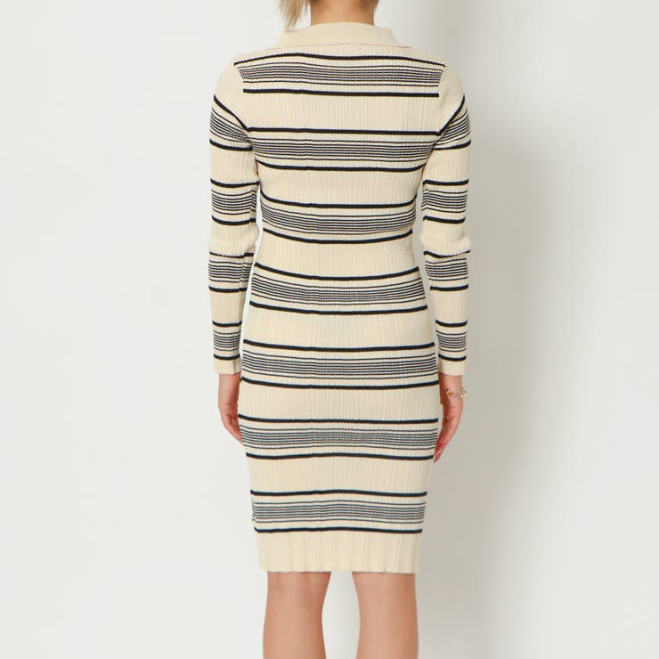 襟付きボーダーワンピース | GORGE  | 詳細画像4 