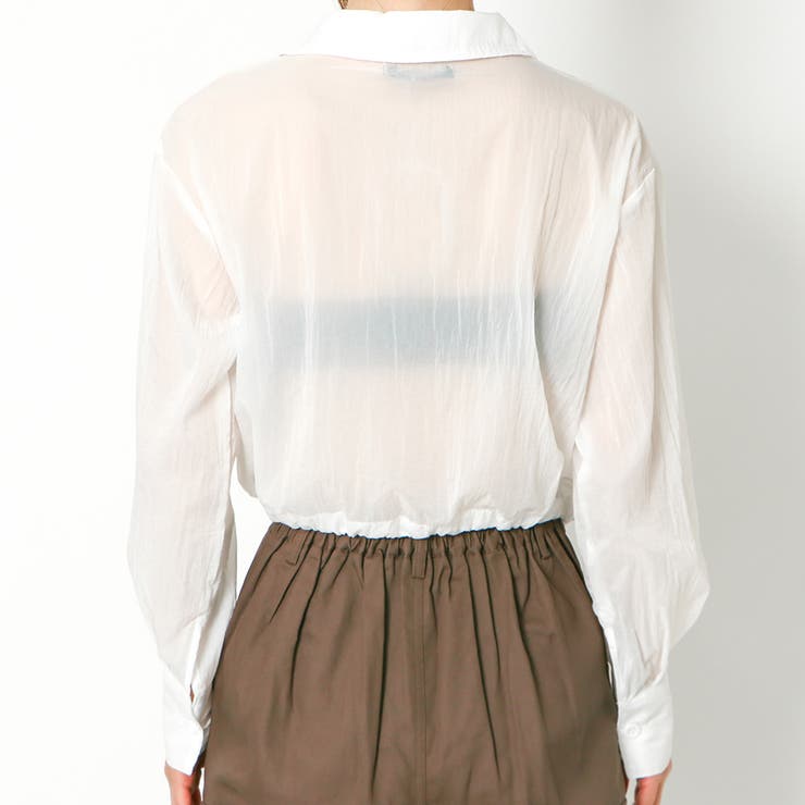 短丈ナイロンシャツ | GORGE  | 詳細画像4 