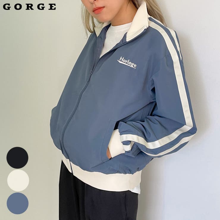 袖ライン刺しゅうブルゾン | GORGE  | 詳細画像1 
