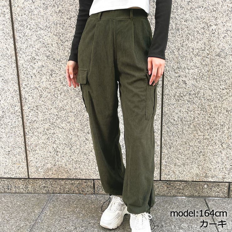 カーキ | カットコールカーゴパンツ | GORGE 