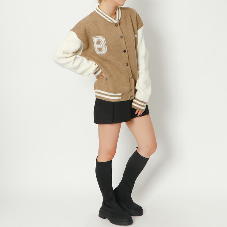 【神レア】 COOGI 本革 スタジャン ニット メタル　エンブレム 圧巻の刺繍 神レア】 COOGI 本革 スタジャン ニット メタル エンブレム 圧巻の刺繍