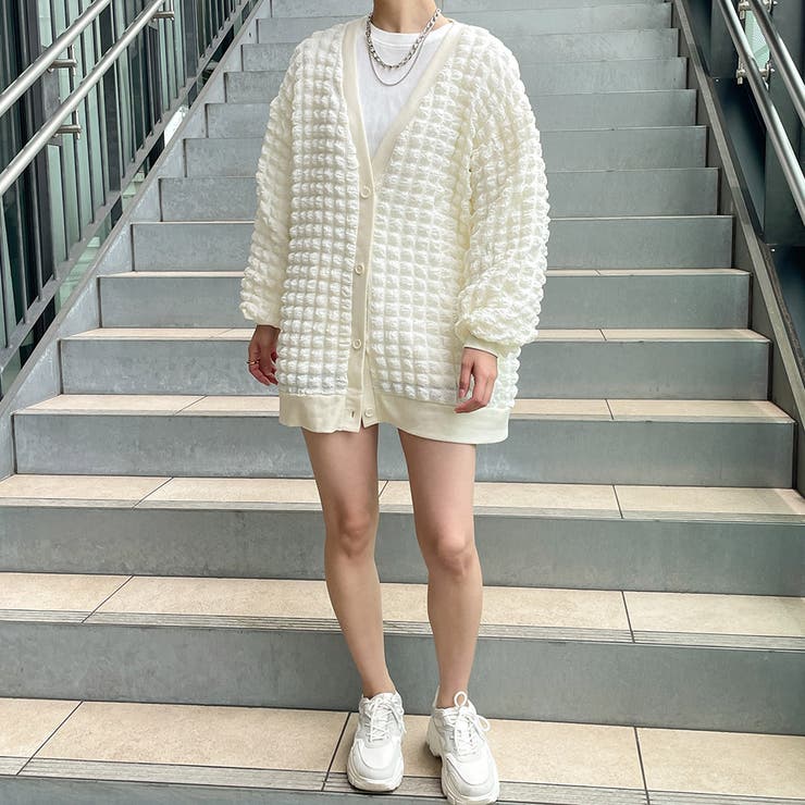 ポコポコシャーリングBIGカーデ | GORGE  | 詳細画像10 