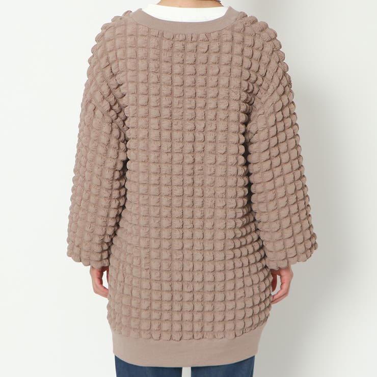 ポコポコシャーリングBIGカーデ | GORGE  | 詳細画像4 