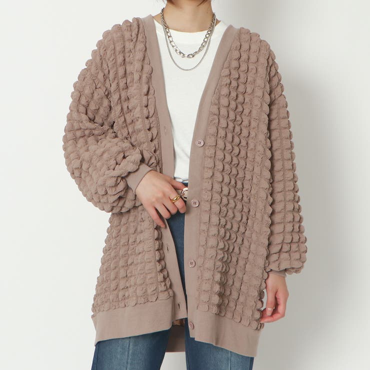 ポコポコシャーリングBIGカーデ | GORGE  | 詳細画像6 