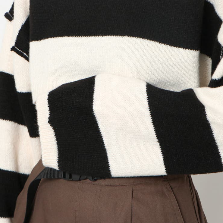 クロップドボーダーニット | GORGE  | 詳細画像7 