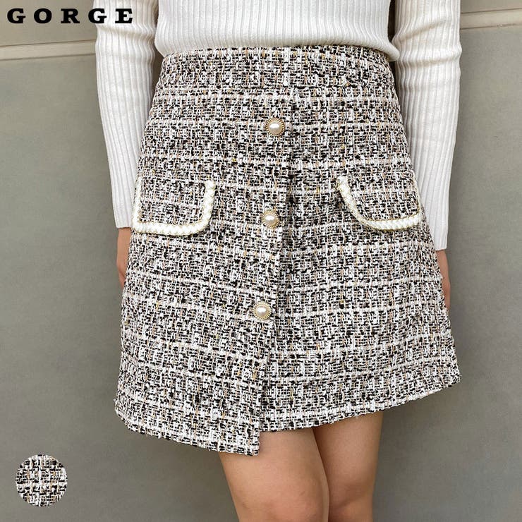 ツイードラップ風スカート | GORGE  | 詳細画像1 