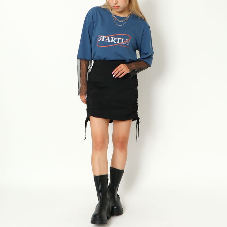 LV ドローストリング ニットミニスカート ★関税込 SLY | 【LIMITED ITEM】GLITTER KNIT ショートスカート