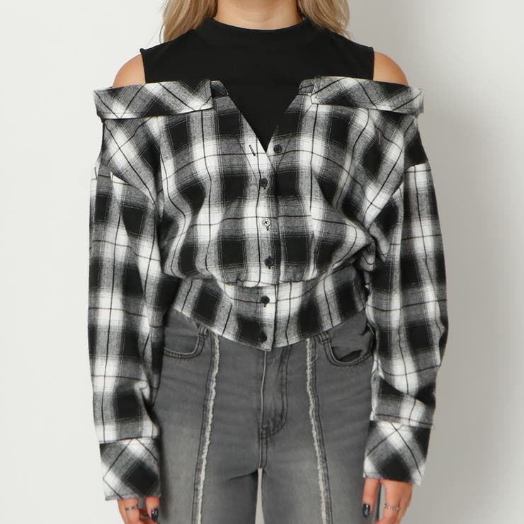 短丈レイヤードシャツ | GORGE  | 詳細画像2 