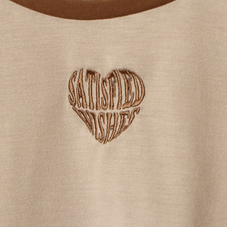 ハート刺しゅうラグランＴシャツ | GORGE  | 詳細画像4 