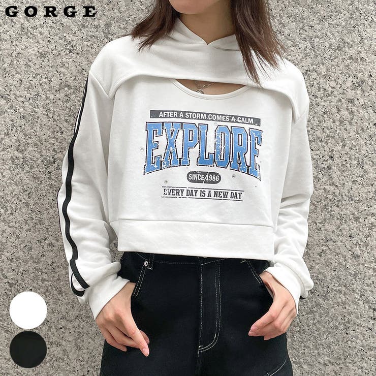 胸開きロゴパーカー[品番：GORW0008270]｜GORGE （ゴージ）の