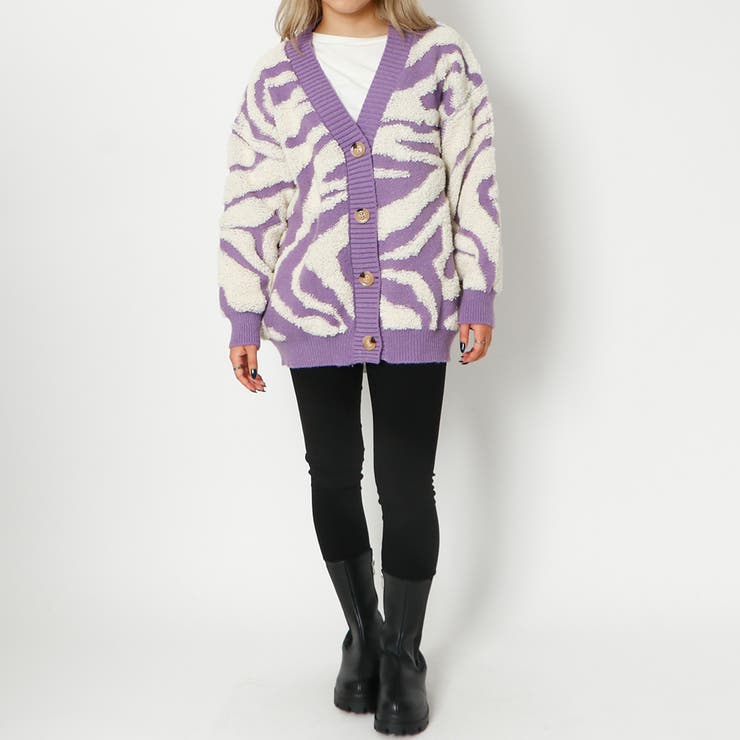 『新品未使用』DRIES VAN NOTEN ゼブラ柄カーディガン ゼブラ柄Vカーディガン[品番：GORW0008242]｜GORGE （ゴージ