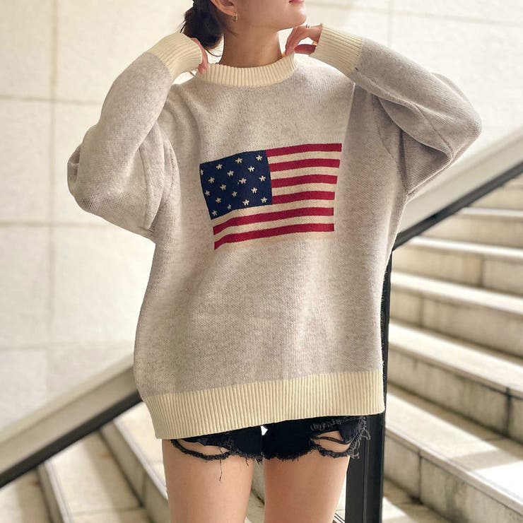 USA国旗ニットプルオーバー[品番：GORW0008565]｜GORGE （ゴージ