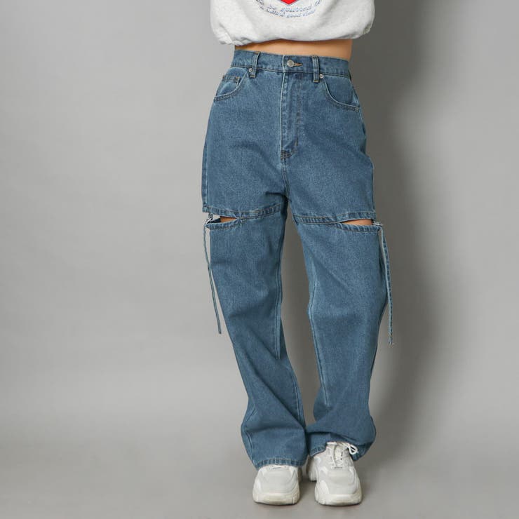 サイドベルトデニムパンツ[品番：GORW0008541]｜GORGE （ゴージ）の