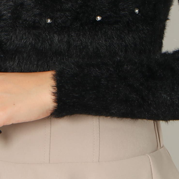 ラインストーンシャギーカーディガン | GORGE  | 詳細画像5 