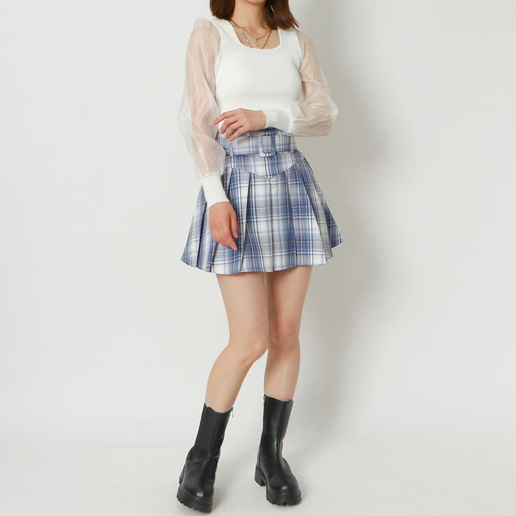 袖シアースクエアリブニット | GORGE  | 詳細画像5