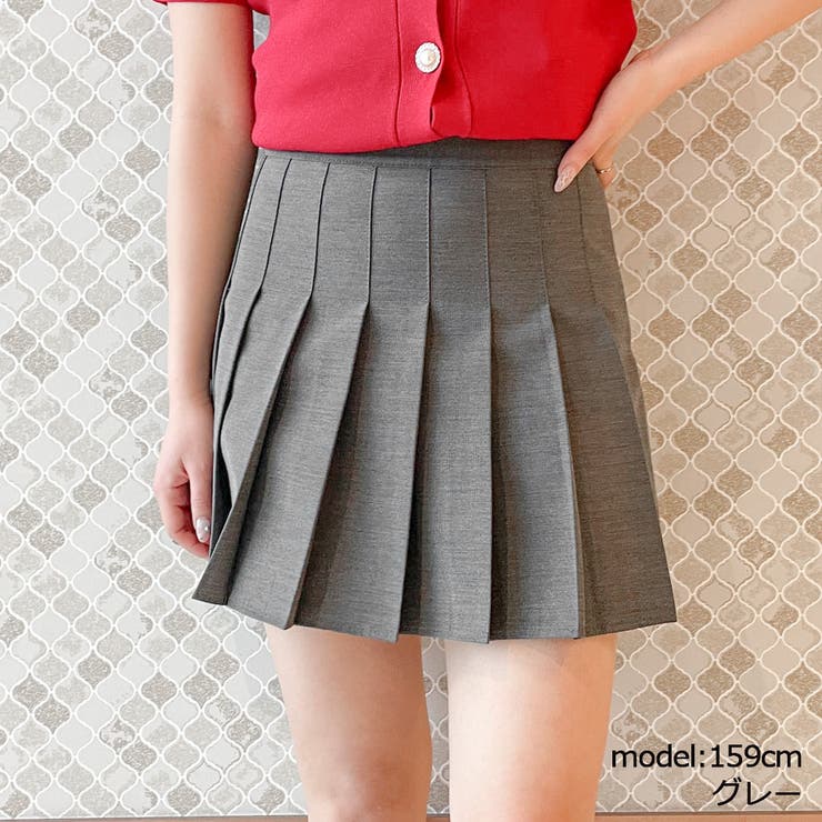 グレー | プリーツミニスカート | GORGE 