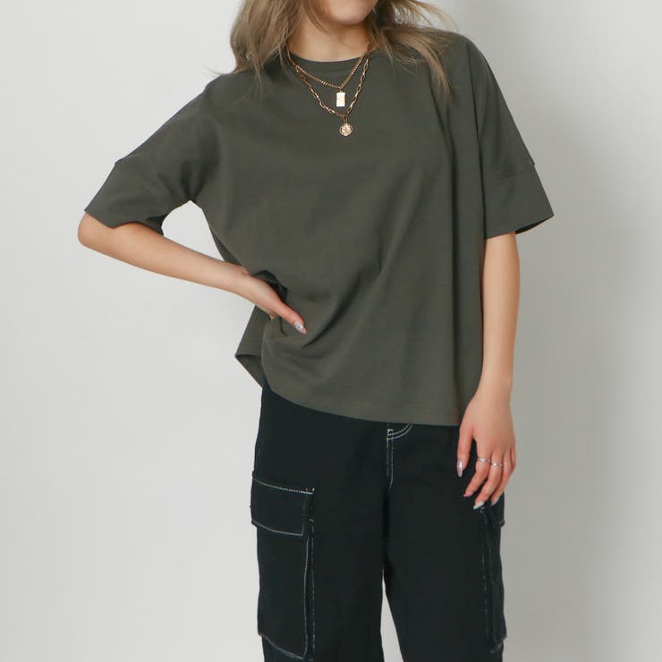 ドルマンオーバーコットンＴシャツ | GORGE  | 詳細画像12 