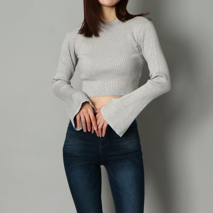 メタリックフレア袖ニット | GORGE  | 詳細画像7 