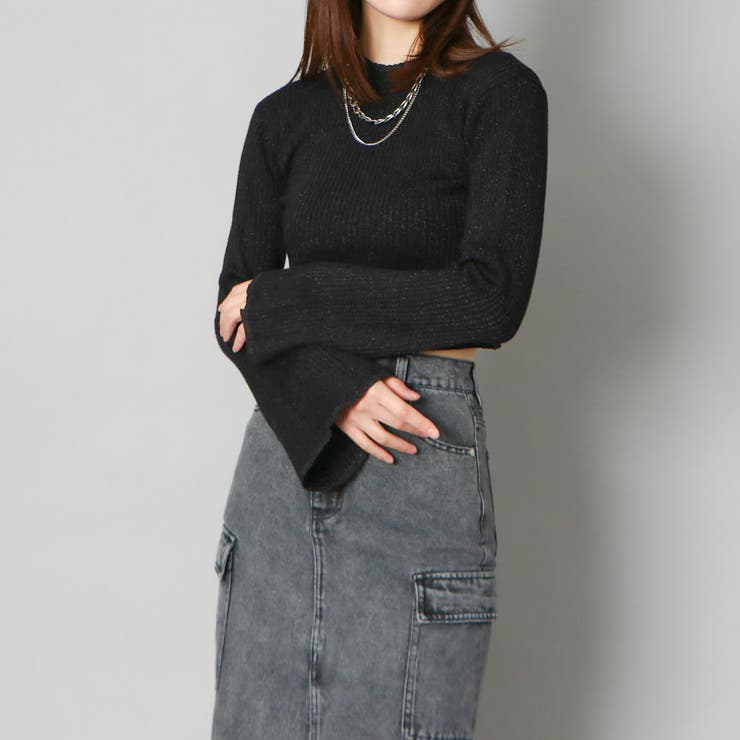メタリックフレア袖ニット | GORGE  | 詳細画像8 