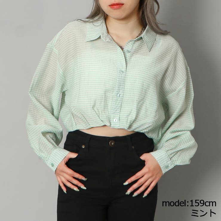 ミント | ジャガードショートシャツ | GORGE 