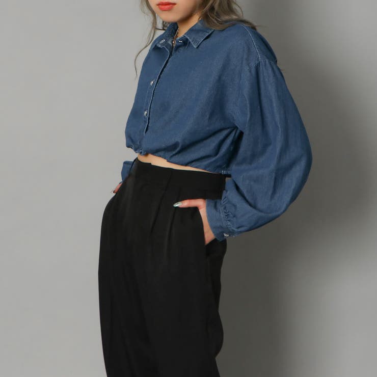 ハートボタンデニムショートシャツ | GORGE  | 詳細画像8 