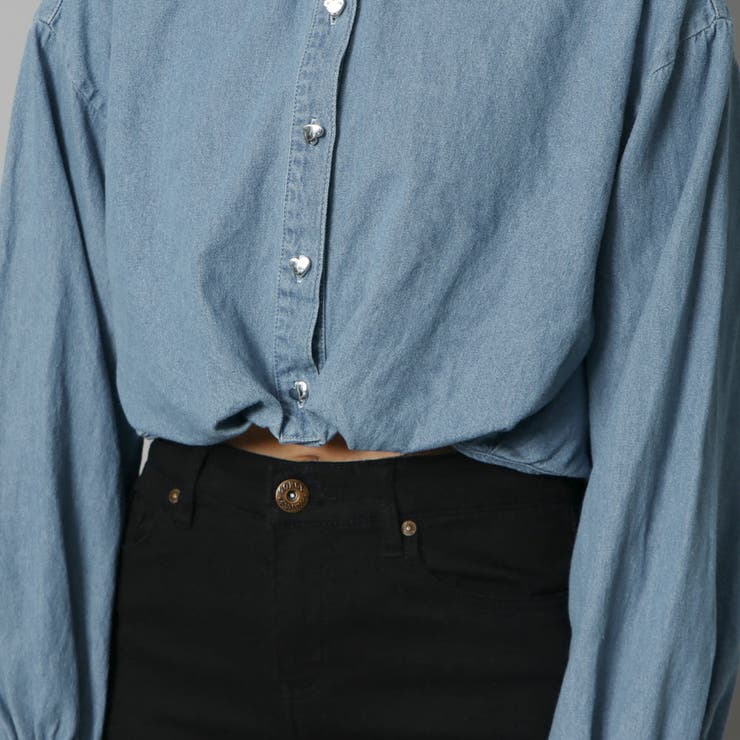 ハートボタンデニムショートシャツ | GORGE  | 詳細画像6 