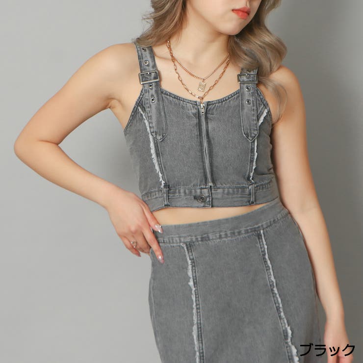 ブラック | ＺＩＰビスチェ | GORGE 