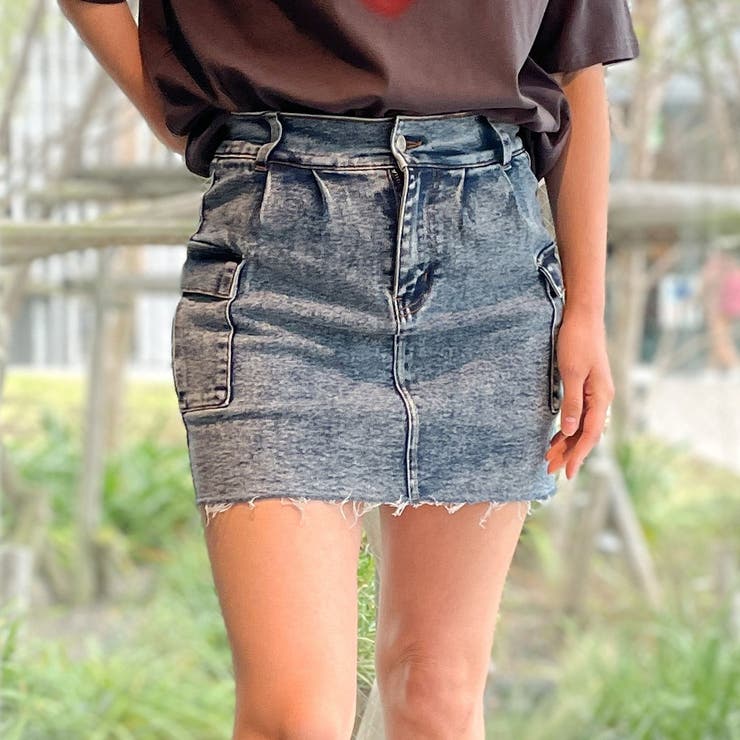 ストレッチデニムミニスカート[品番：GORW0008789]｜GORGE