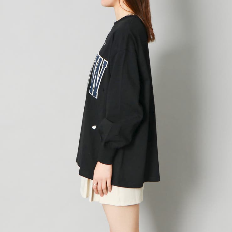 フェルト貼付けハート刺しゅうロンＴ | GORGE  | 詳細画像3 